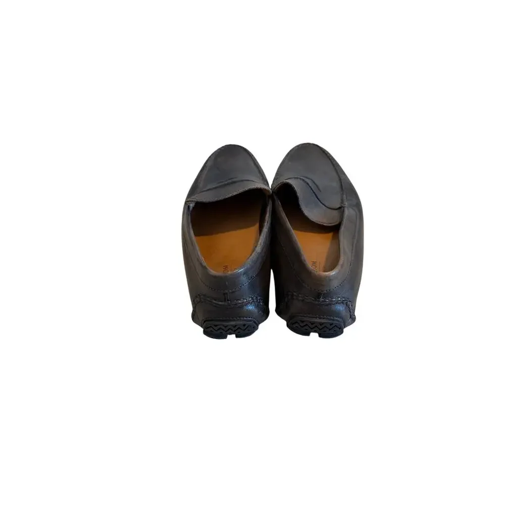 Nordstrom Men's 10.5 Black Cody Driving Leather Closed Toe Loafers